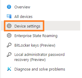 Select Device Settings